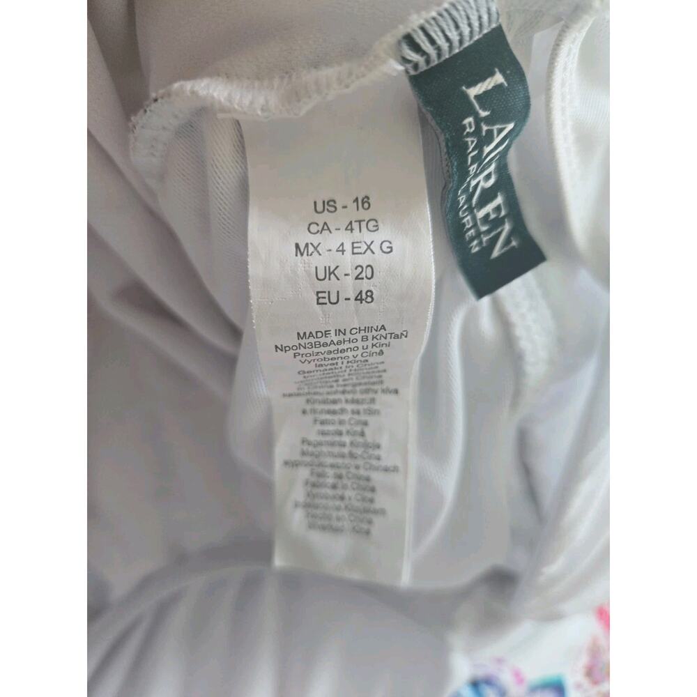 NWT Lauren Ralph Lauren One-Piece Swimsuit Size 16 - Picture 4 of 4